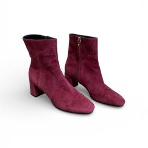 Italian Made Suede Ankle Boots